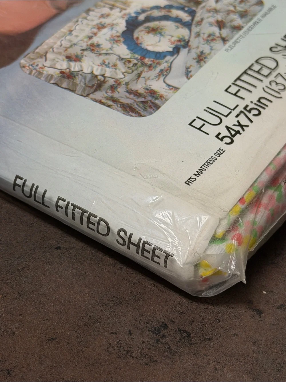 1970’s Montgomery Ward Fleurette Full Fitted Sheet